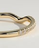 Demi - Demi Two Third Curved Pave Band Wedding Ring - 18k Yellow Gold