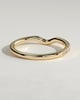 Demi - Demi Two Third Curved Pave Band Wedding Ring - 18k Yellow Gold