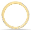 Demi  2/3 Pave Curved Wedding Ring - 18k Yellow Gold