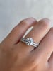 Demi  2/3 Pave Curved Wedding Ring Lifestyle Image