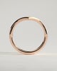 Dominique -  Deep V Band Wedding Ring - 18k Rose Gold