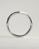 Dominique -  Deep V Band Wedding Ring - 18k White Gold
