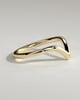Dominique -  Deep V Band Wedding Ring - 18k Yellow Gold