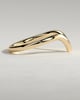 Dominique -  Deep V Band Wedding Ring - 18k Yellow Gold