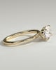 Dotti - Oval East West Claw Solitaire Engagement Ring - 18k Yellow Gold High Setting