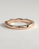 Eden -  Twisted Band Wedding Ring - 18k Rose Gold