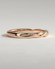 Eden -  Twisted Band Wedding Ring - 18k Rose Gold