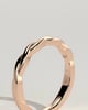 Eden -  Twisted Band Wedding Ring - 18k Rose Gold