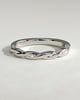 Eden -  Twisted Band Wedding Ring - 18k White Gold