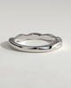 Eden -  Twisted Band Wedding Ring - 18k White Gold