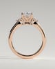 Elena  Oval Trilogy - 18k Rose Gold