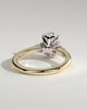 Elena  Oval Trilogy - 18k Yellow Gold / 18k White Gold
