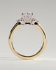 Elena  Oval Trilogy - 18k Yellow Gold / 18k White Gold