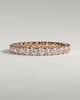 Elizabeth - Full Round Eternity Band with Scalloped Setting Wedding Ring - 18k Rose Gold