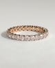 Elizabeth - Full Round Eternity Band with Scalloped Setting Wedding Ring - 18k Rose Gold