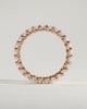 Elizabeth - Full Round Eternity Band with Scalloped Setting Wedding Ring - 18k Rose Gold
