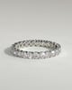 Elizabeth - Full Round Eternity Band with Scalloped Setting Wedding Ring - 18k White Gold