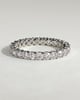 Elizabeth - Full Round Eternity Band with Scalloped Setting Wedding Ring - 18k White Gold
