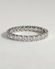 Elizabeth - Full Round Eternity Band with Scalloped Setting Wedding Ring - 18k White Gold