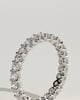 Elizabeth - Full Round Eternity Band with Scalloped Setting Wedding Ring - 18k White Gold