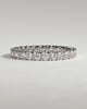 Elizabeth - Full Round Eternity Band with Scalloped Setting Wedding Ring - 18k White Gold
