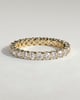 Elizabeth - Full Round Eternity Band with Scalloped Setting Wedding Ring - 18k Yellow Gold