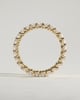 Elizabeth - Full Round Eternity Band with Scalloped Setting Wedding Ring - 18k Yellow Gold