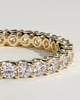 Elizabeth - Full Round Eternity Band with Scalloped Setting Wedding Ring - 18k Yellow Gold