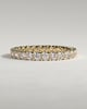 Elizabeth - Full Round Eternity Band with Scalloped Setting Wedding Ring - 18k Yellow Gold