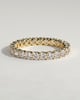 Elizabeth - Full Round Eternity Band with Scalloped Setting Wedding Ring - 18k Yellow Gold