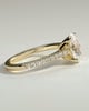 Eloise  Oval Pav Solitaire - 18k Yellow Gold