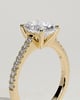 Eloise  Oval Pav Solitaire - 18k Yellow Gold