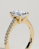 Eloise  Oval Pav Solitaire - 18k Yellow Gold