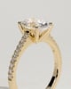 Eloise  Oval Pav Solitaire - 18k Yellow Gold
