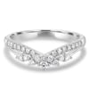 Elsa - Studded Tiara Ring - 18k White Gold