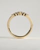Elsa - Studded Tiara Curved Pave Band Wedding Ring - 18k Yellow Gold