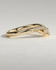 Elsa - Studded Tiara Curved Pave Band Wedding Ring - 18k Yellow Gold