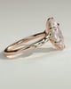 Elsie - Marquise Solitaire with Opposing Marquise Accents - 18k Rose Gold