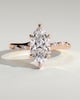 Elsie - Marquise Solitaire with Opposing Marquise Accents - 18k Rose Gold