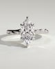 Elsie - Marquise Solitaire with Opposing Marquise Accents - 18k White Gold
