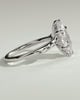 Elsie - Marquise Solitaire with Opposing Marquise Accents - 18k White Gold