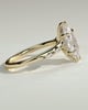 Elsie - Marquise Solitaire with Opposing Marquise Accents - 18k Yellow Gold