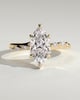 Elsie - Marquise Solitaire with Opposing Marquise Accents - 18k Yellow Gold