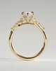 Elsie - Marquise Solitaire with Opposing Marquise Accents - 18k Yellow Gold