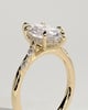Elsie - Marquise Solitaire with Opposing Marquise Accents - 18k Yellow Gold