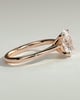 Emily - Oval Solitaire with Tapered Band - 18k Rose Gold