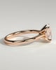 Emily - Oval Solitaire with Tapered Band - 18k Rose Gold