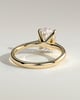 Emily - Oval Solitaire with Tapered Band - 18k Yellow Gold