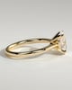Emily - Oval Solitaire with Tapered Band - 18k Yellow Gold