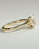 Emily - Oval Solitaire with Tapered Band - 18k Yellow Gold